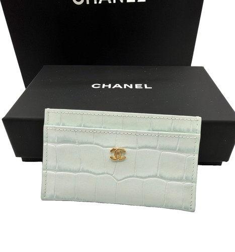 Portacarte chanel croc - chanel, in