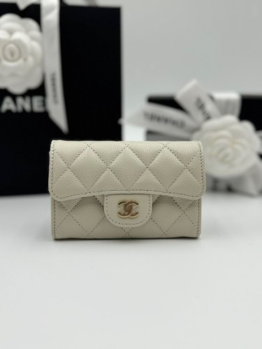 Chanel porte cartes cuir - chanel, porte-cartes