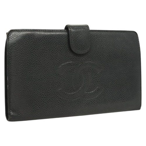Chanel portafoglio lungo - lungo, pelle