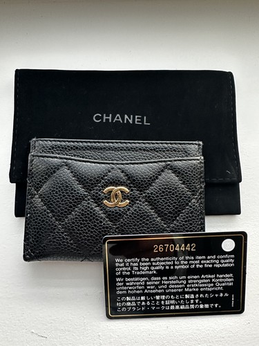 Chanel porta carte pelle - chanel,