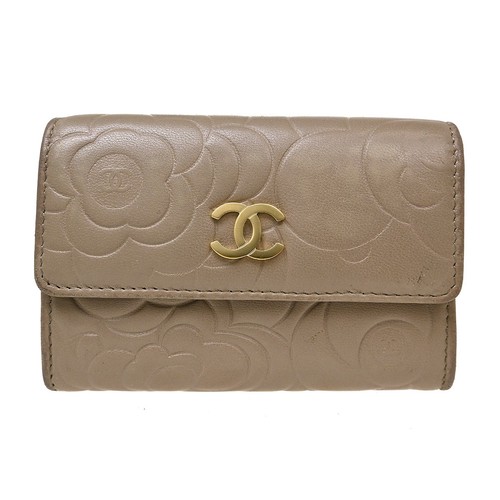 Portacarte chanel beige pelle - portacarte,