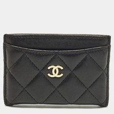 Porta carte Chanel CC in pelle
