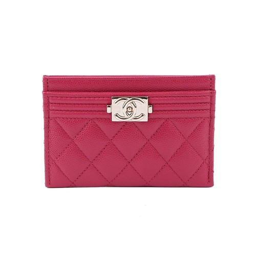 Chanel porte carte boy a84431 - porte-carte,