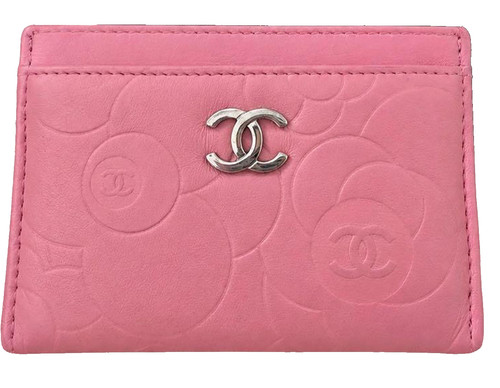 Chanel camelia porta carte - chanel,