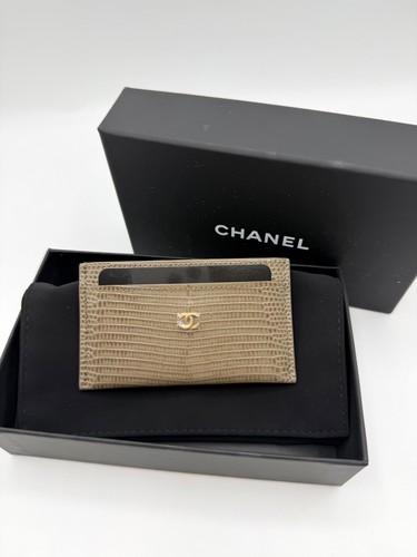 Portacarte chanel lucertola - portacarte, in