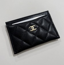 Porta Carte Chanel Nero Pelle