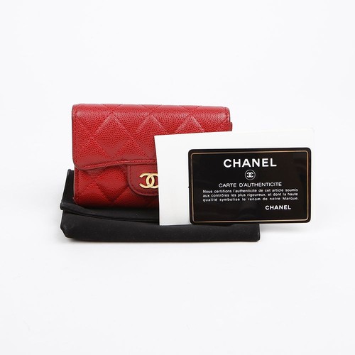 Chanel porte cartes cuir - chanel,